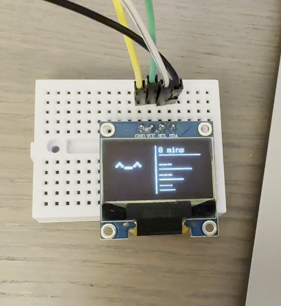 IoT screen time display demo